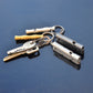 UnivSale - Stainless Steel Double Pipe Whistle, High Decibel Process, EDC, Life Saving 