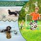 UnivSale - Dog Toys, Interactive Pet Soccer Toy with Handles, Outdoor Dog Training 